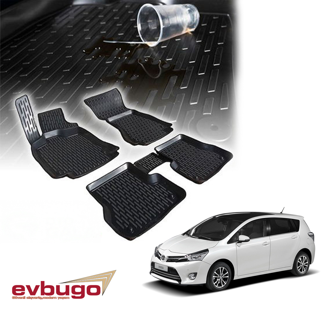 3D PASPAS SİYAH TOYOTA VERSO 2009--2018